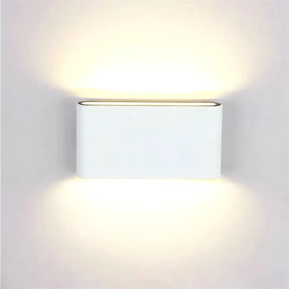 Outdoor Waterproof Ip65 Wall Lamp 6W/12W Led Light Modern Indoor/Outdoor Decor Up Down Dual - Head