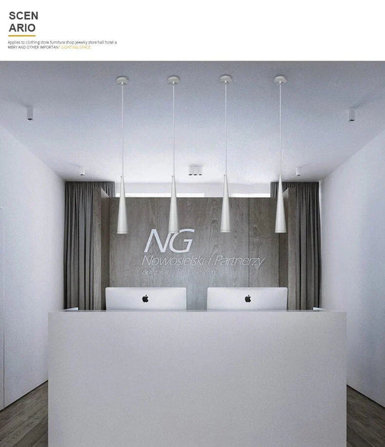 Pendant Lights Modern Kitchen Lamp Dining Living Room Cone Shape Lamps Aluminum Cylinder Tube Spot