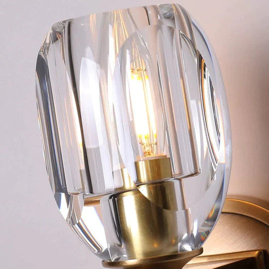 Post - Modern Light Luxury Crystal Copper Wall Lamp Lamps