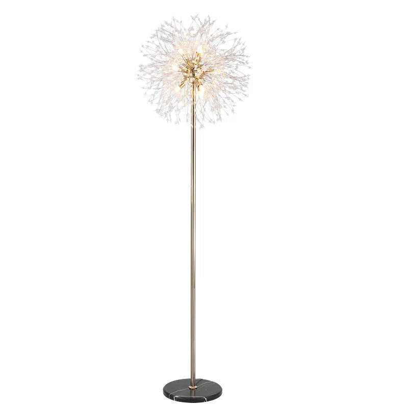 Post - Modern Luxury Wind Floor Lamp Living Room Bedroom Study Vertical Table Dandelion Lamps