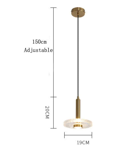 Post Modern Single Head Chandelier American Style Three Dining Room Acrylic Led Bedside Lamp Single
