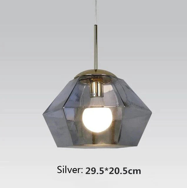 Nordic Colorful Lava Shaped Lamps E27 Led Glass Pendant Lights For Dining Room Living Bedroom Aisle