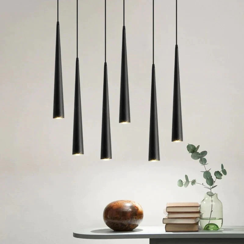 Dimmable Cob Cone Led Modern Pendant Light Aluminum&amp;Metal Home7W /12W Hang Lamp Dining/Living Room