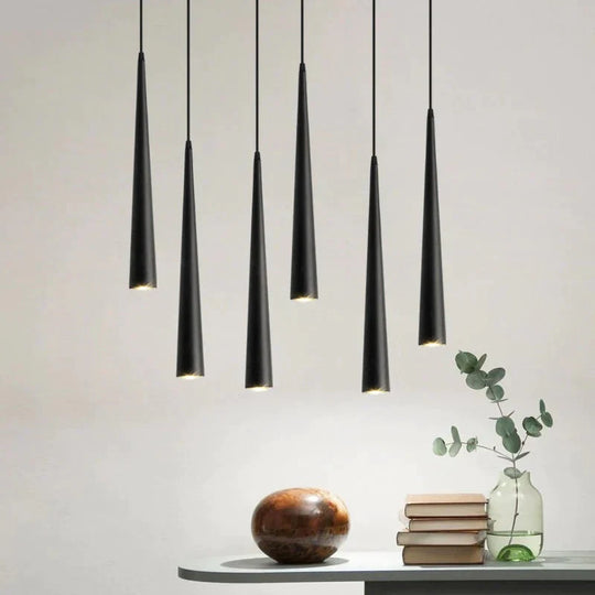 Dimmable Cob Cone Led Modern Pendant Light Aluminum&amp;Metal Home7W /12W Hang Lamp Dining/Living Room