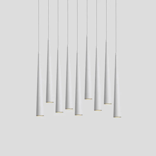 Dimmable Cob Cone Led Modern Pendant Light Aluminum&amp;Metal Home7W /12W Hang Lamp Dining/Living Room