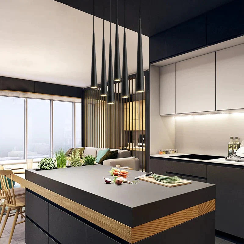 Dimmable Cob Cone Led Modern Pendant Light Aluminum&amp;Metal Home7W /12W Hang Lamp Dining/Living Room