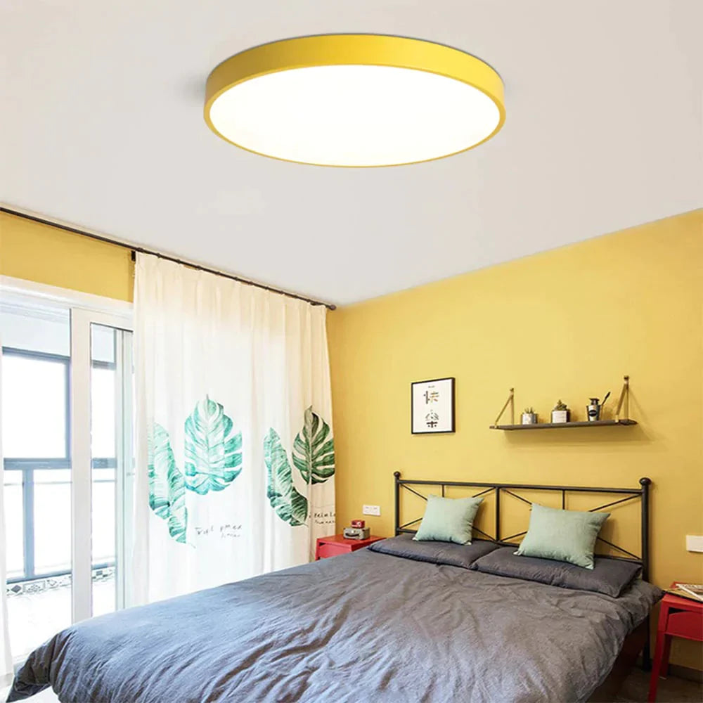 Led Simple Ceiling Lights 5Cm Bedroom Study Room Remote Lamp Modern Plafonnier Led Lighting Home