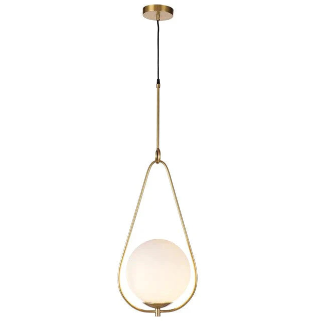 Danish Nordic Modern Round Glass Ball Chandelier For Bedroom Cafe Restaurant Bar Indoor Lighting