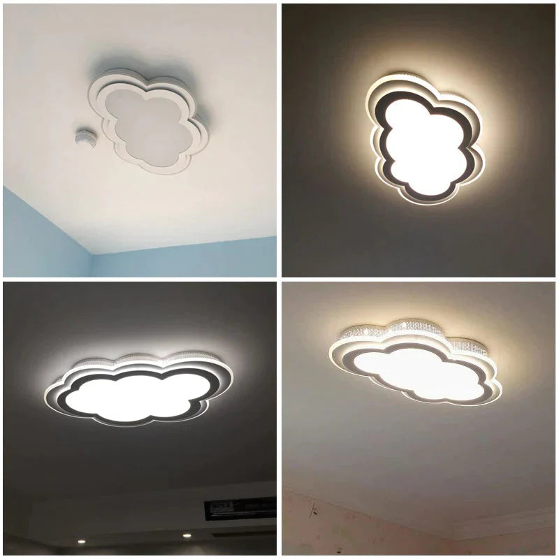 New Kids Ceiling Led Light For Bedroom Remote Control Cloud Type Mounted Luminaire Fixtures 8 - 20
