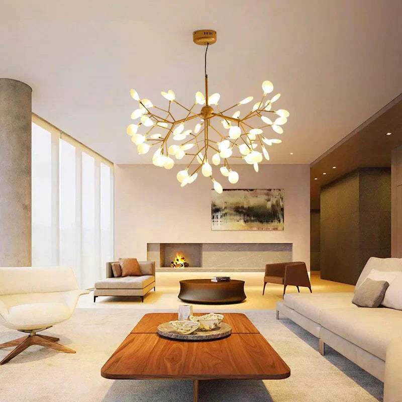 Postmodern Led Chandelier Nordic Living Room Suspended Lighting Home Fixtures Restaurant Hanging