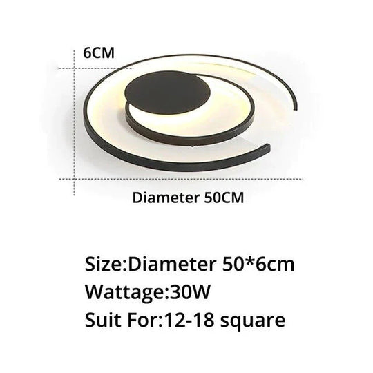 Modern Acrylic Ceiling Lights Living Room Support Remote Control Led Surface Mount Lamps Lamparas