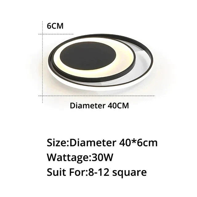 Modern Acrylic Ceiling Lights Living Room Support Remote Control Led Surface Mount Lamps Lamparas