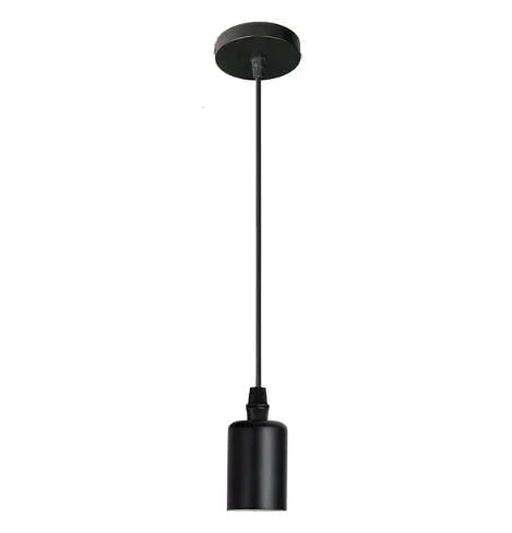 Retro Industrial Geometric Black Led Iron Pendant Lights Indoor Lighting Corridor Restaurant