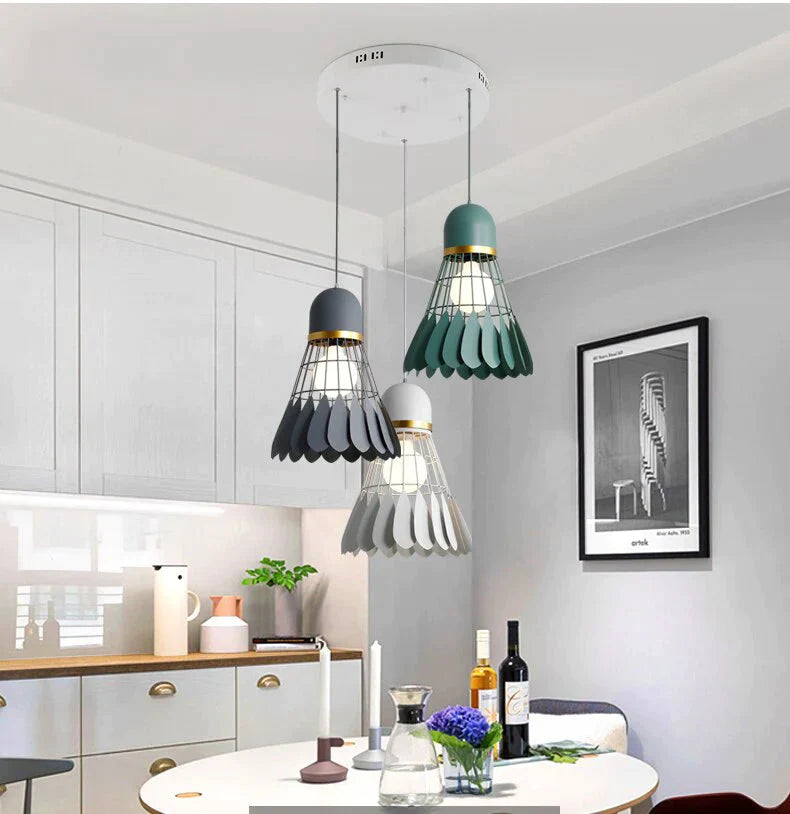 Badminton Chandelier Minimalist Modern Scandinavian Restaurant Lamp Dining Room Creative