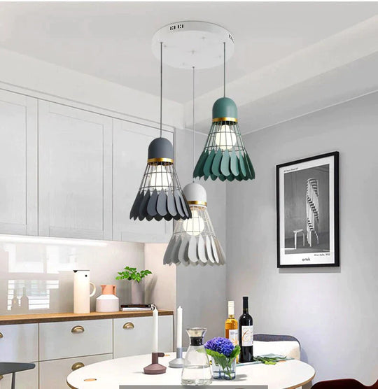 Badminton Chandelier Minimalist Modern Scandinavian Restaurant Lamp Dining Room Creative