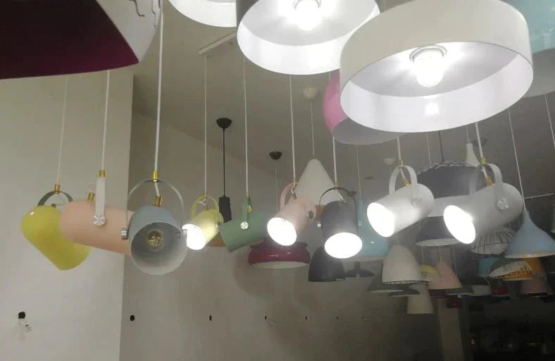 Nordic Modern E27 Pendant Light Single Headlights Lighting Decor Luminaire Droplight Lamp