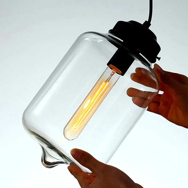Nordic Modern Colorful Glass Bowl Pendant Lights E27 Loft Hanging Lamps For Kitchen Living Room
