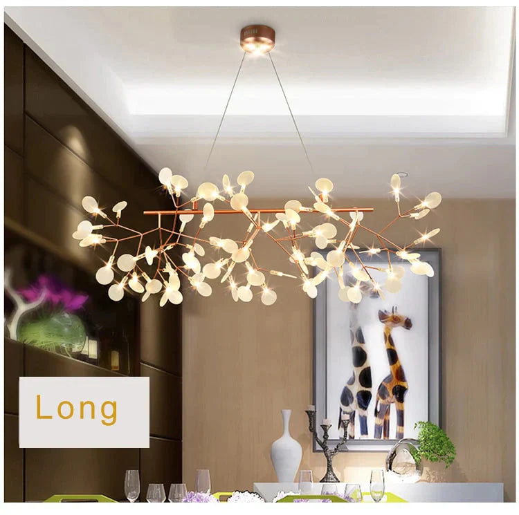 Art Decorative Olive Branch Pendant Europe Style Led Hanging Lights Leaves Foyer Parlor Lobby Cafe