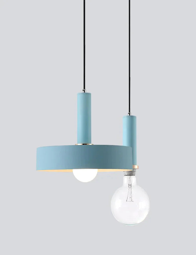 Nordic Personality Creative Restaurant Lamp Solid Wood Three Single Head Small Chandelier Modern