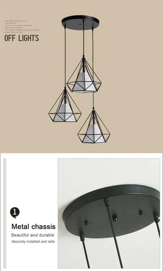 Nordic Home Decoration Modern Pendant Ceiling Lamps Loft Scandinavian Style Light For Kitchen