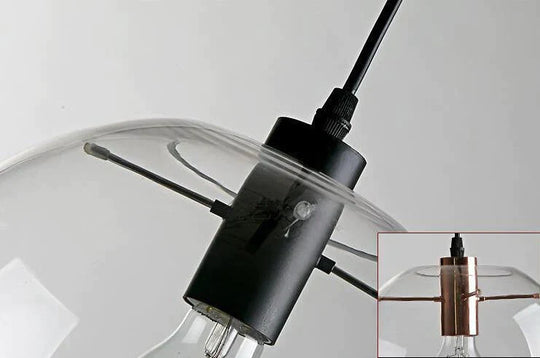 Transparent Glass Ball Lamp Restaurant Bar Modern Minimalist Single Head Personality Creative