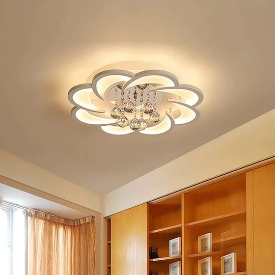 White Modern Led Ceiling Lights Fixture With Remote For Living Dining Room Home Bedroom Plafon Lamp