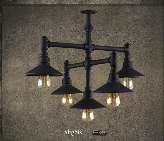 Led E27 Rustic Iron Pipe Led Lamp.led Light.pendant Lights.led Pendant Lamp For Foyer Dinning Room