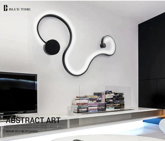 Simple Modern Led Ceiling Light Black&amp;White Body Lustres Led Lamp Living Room Bedroom Beside Room