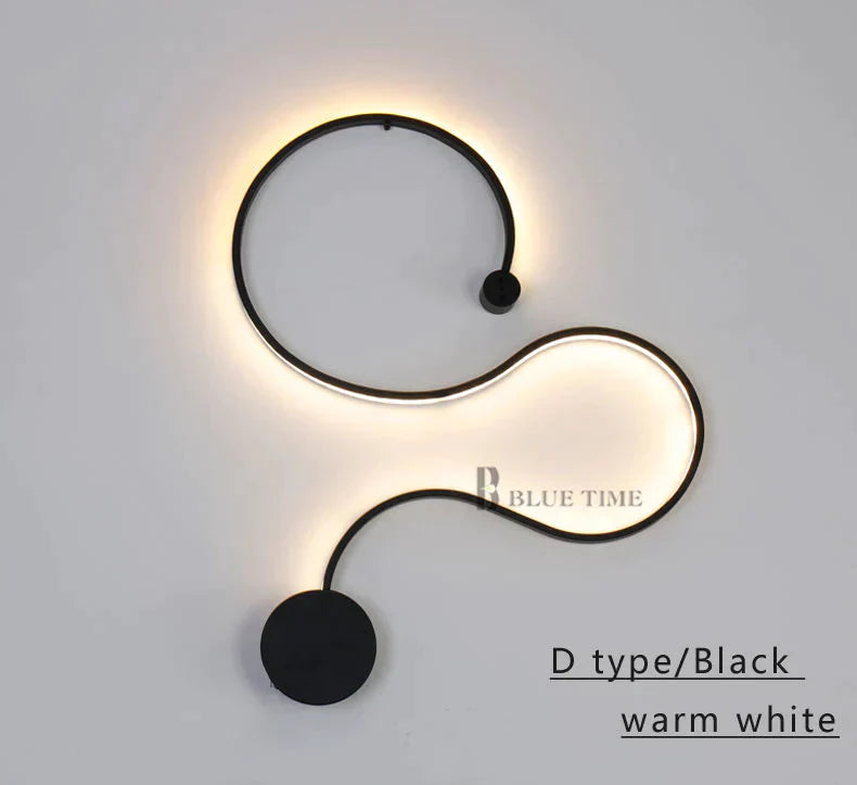 Simple Modern Led Ceiling Light Black&amp;White Body Lustres Led Lamp Living Room Bedroom Beside Room
