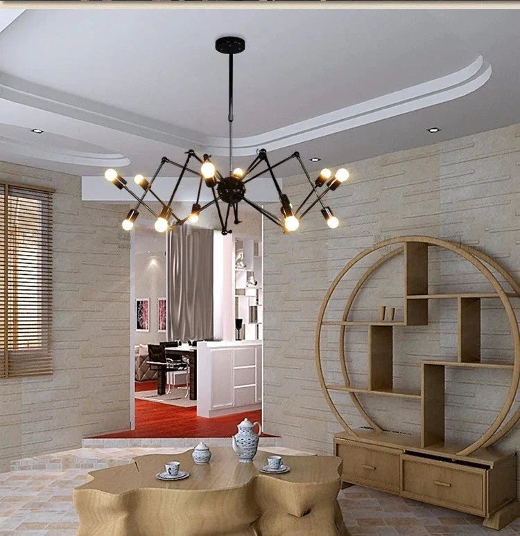 Pendant Lights Industrial Hanging Spider Lamp Modern Lighting Adjustable Loft Light For Living Room