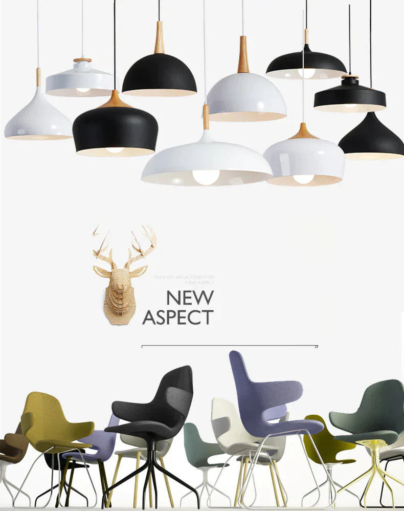 Livewin Led Hanglamp Vintage Loft Pendant Lights/Pendant Lamps Aluminum Suspension Luminaire Wood