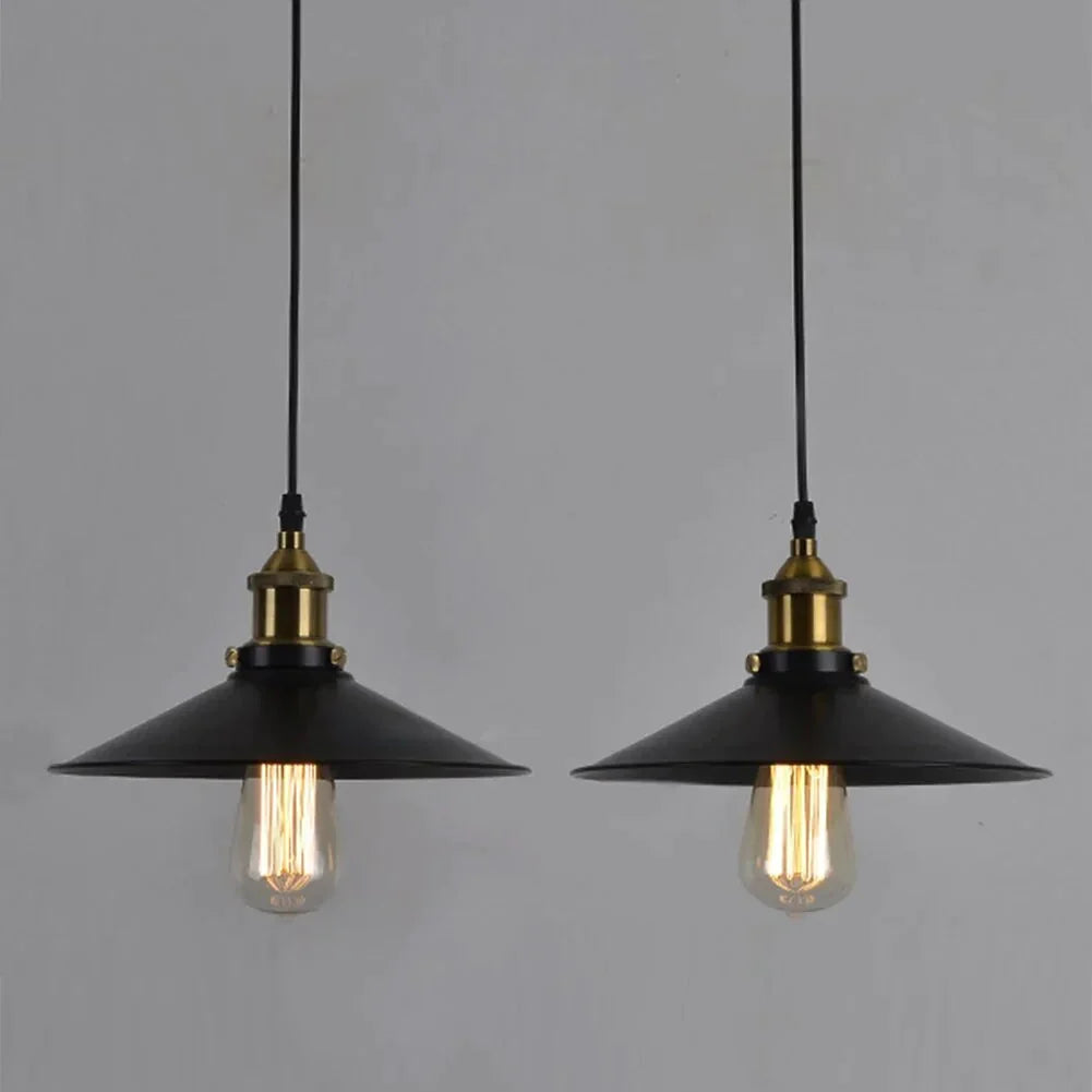 Vintage Pendant Light Industrial Retro Lamp E27 Holder Metal Lustres Loft Hanging Lampshades Dining