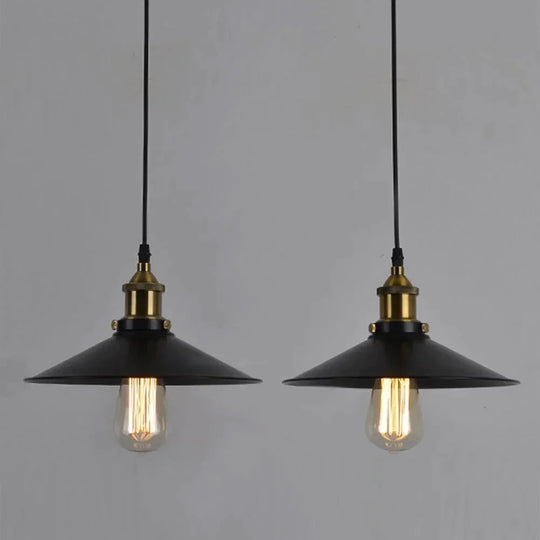 Vintage Pendant Light Industrial Retro Lamp E27 Holder Metal Lustres Loft Hanging Lampshades Dining