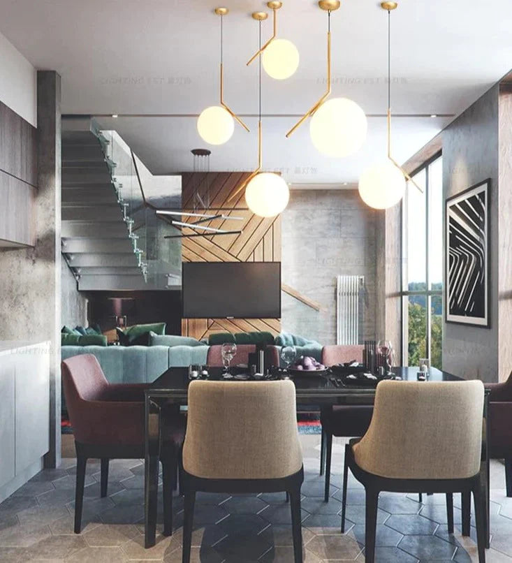 Modern Living Room/Bedroom/Minimalist/Restaurant Pendant Light Nordic Clothing Decoration Glass