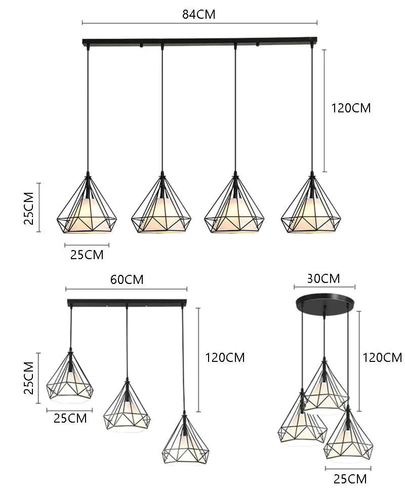 Nordic Home Decoration Modern Pendant Ceiling Lamps Loft Scandinavian Style Light For Kitchen