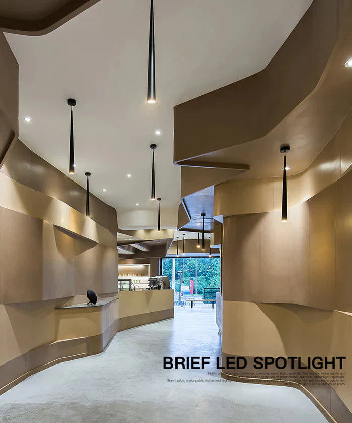 Dimmable Cob Cone Led Modern Pendant Light Aluminum&amp;Metal Home7W /12W Hang Lamp Dining/Living Room