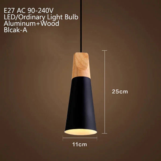 Nordic Modern Macaron Combination Wooden Pendant Lamp Loft Restaurant Cafe Decoration Light Bedroom