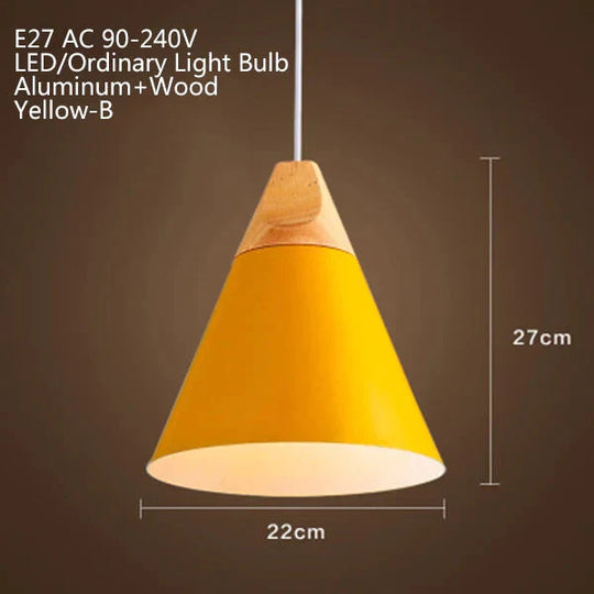 Nordic Modern Macaron Combination Wooden Pendant Lamp Loft Restaurant Cafe Decoration Light Bedroom