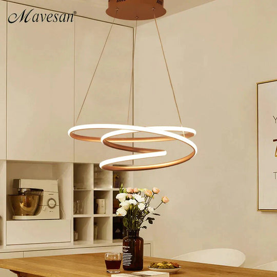 Creative Led Pendant Lights Dinning Room Modern Hanging Lamps Living Restaurant Bar Aluminum