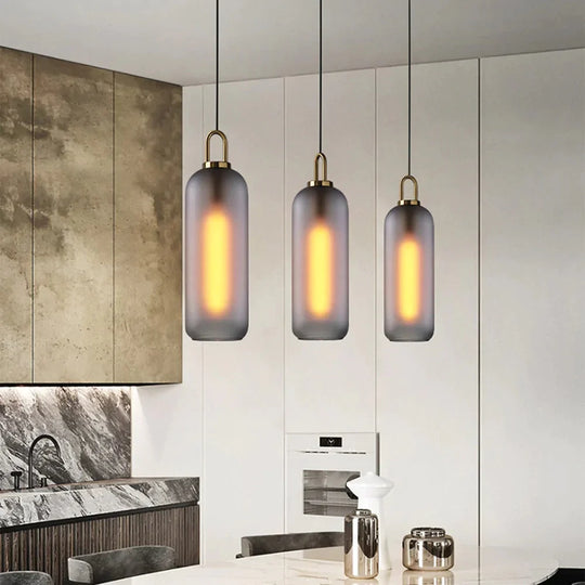 Postmodern Ins Pendant Lights Luxury Restaurant Lamps Nordic Bar Bedroom Bedside Glass Ball Single