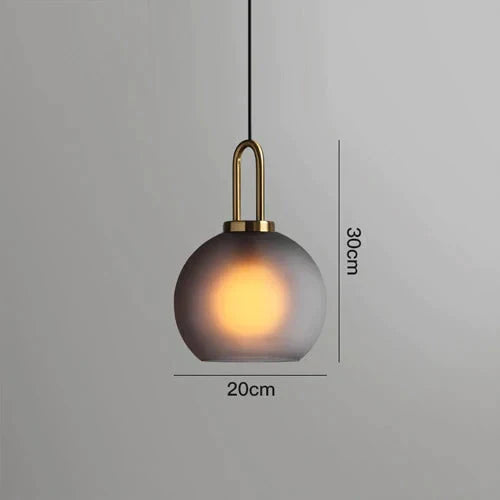 Postmodern Ins Pendant Lights Luxury Restaurant Lamps Nordic Bar Bedroom Bedside Glass Ball Single