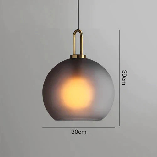 Postmodern Ins Pendant Lights Luxury Restaurant Lamps Nordic Bar Bedroom Bedside Glass Ball Single