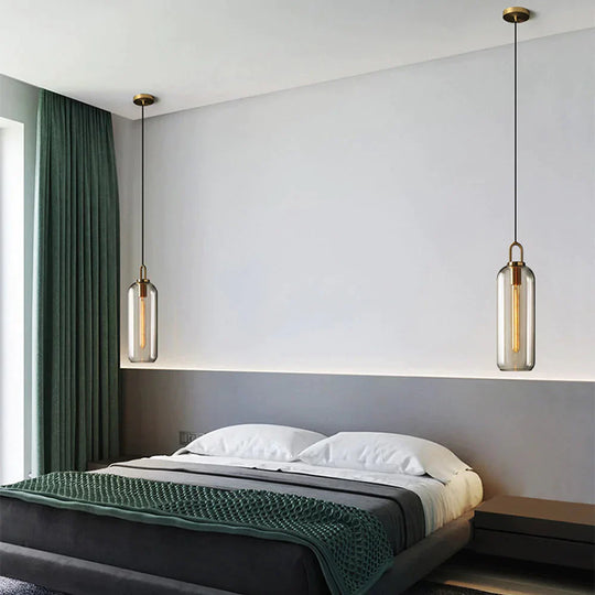 Postmodern Ins Pendant Lights Luxury Restaurant Lamps Nordic Bar Bedroom Bedside Glass Ball Single