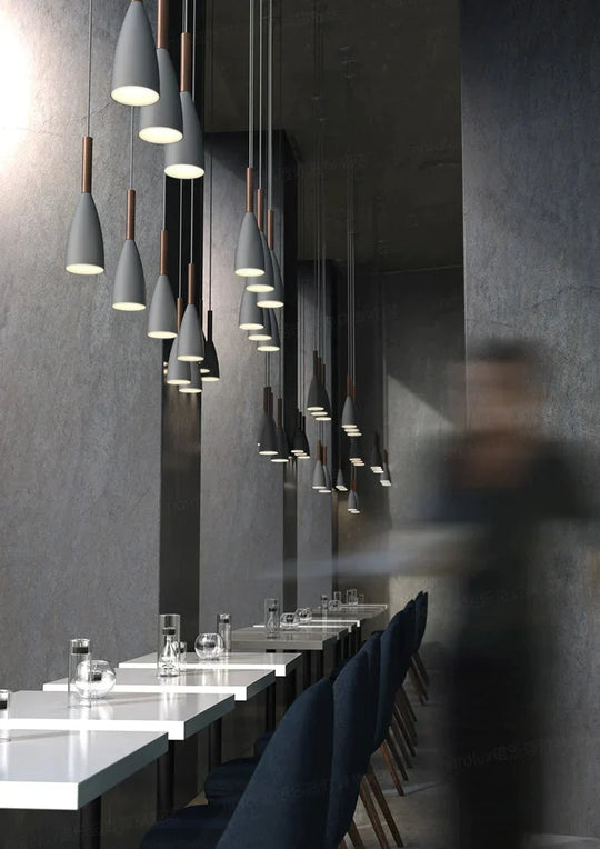 Wood Pendant Lights E27 Led Modern Hanglamp Nordic Lamp Living Room Restaurants Kitchen Dining Bar