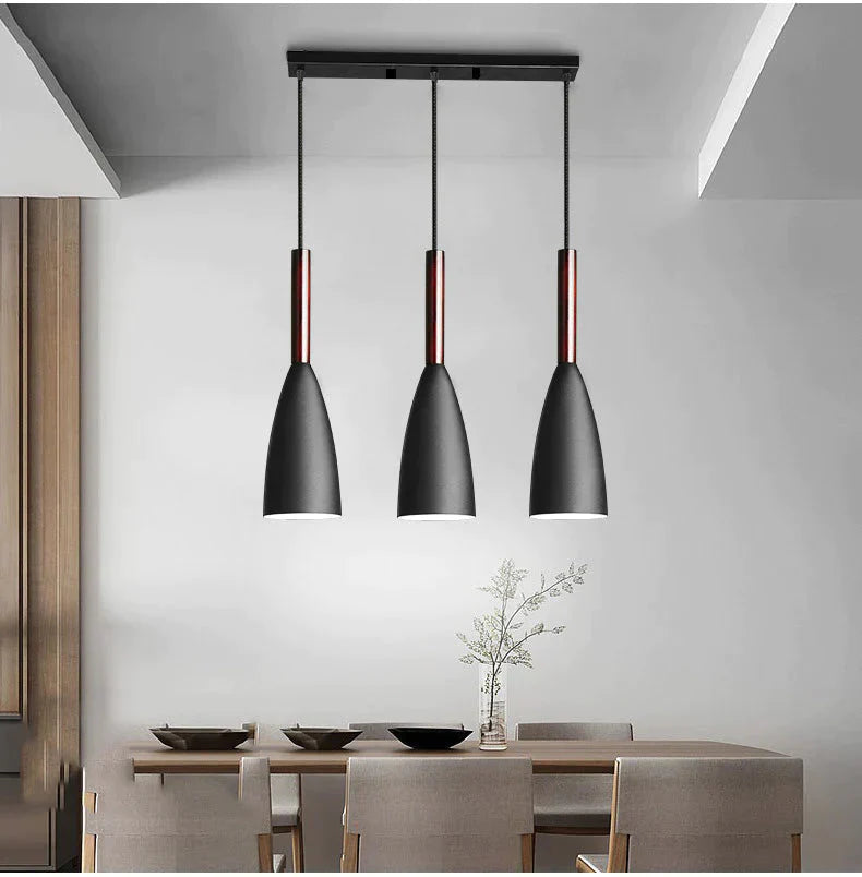Wood Pendant Lights E27 Led Modern Hanglamp Nordic Lamp Living Room Restaurants Kitchen Dining Bar