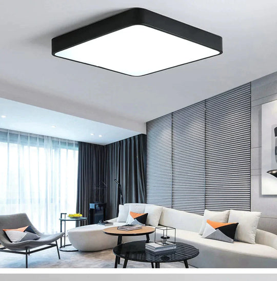 Macaroon Square Ceiling Lights For Living Room Bedroom 5Cm Height Led Lamp Dimmable Color Fixtures