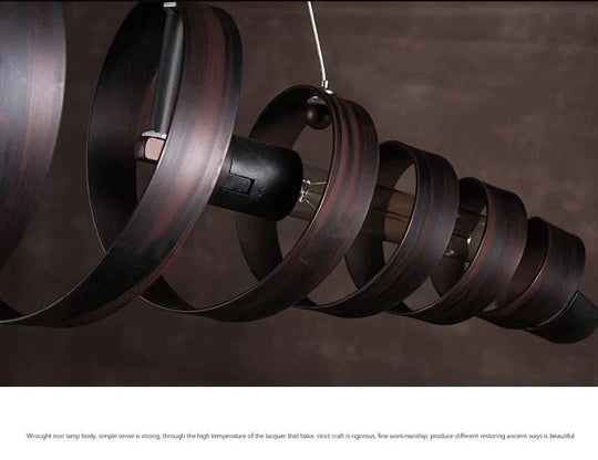Rocco - Retro Vintage Spiral Spring Industrial Hanging Pendant Light