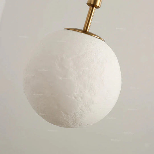 Pendant Lights 3D Lunar Lampshade Lamp Fixtures Luminaria Living Room Bar Bedroom Postmodern