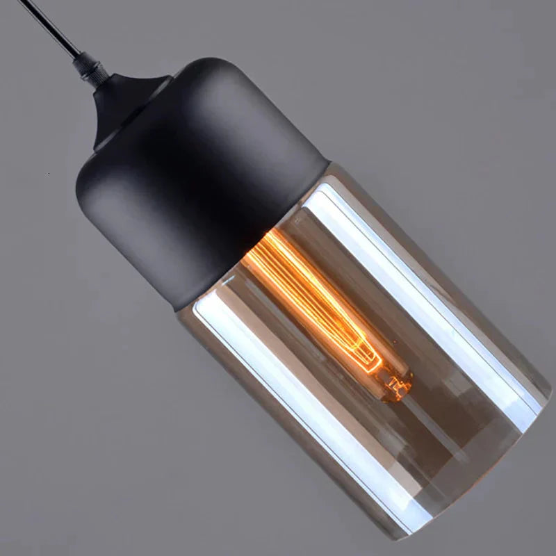Nordic Modern Loft Hanging Glass Pendant Lamp Fixtures E27 E26 Led Lights For Kitchen Restaurant