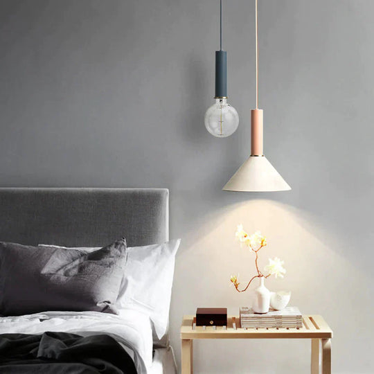 Multicolor Pendant Lights Nordic Living Room Iron Hanging Lamp Cafe Restaurant Decor Droplights